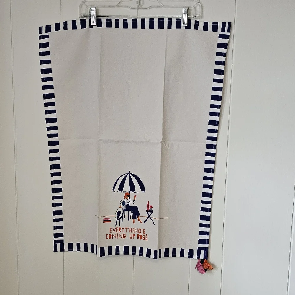 NWT Anthropologie x Mr Boddingtons Everything's Coming Up Rosè Dish Towel